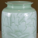Asian Celadon vase