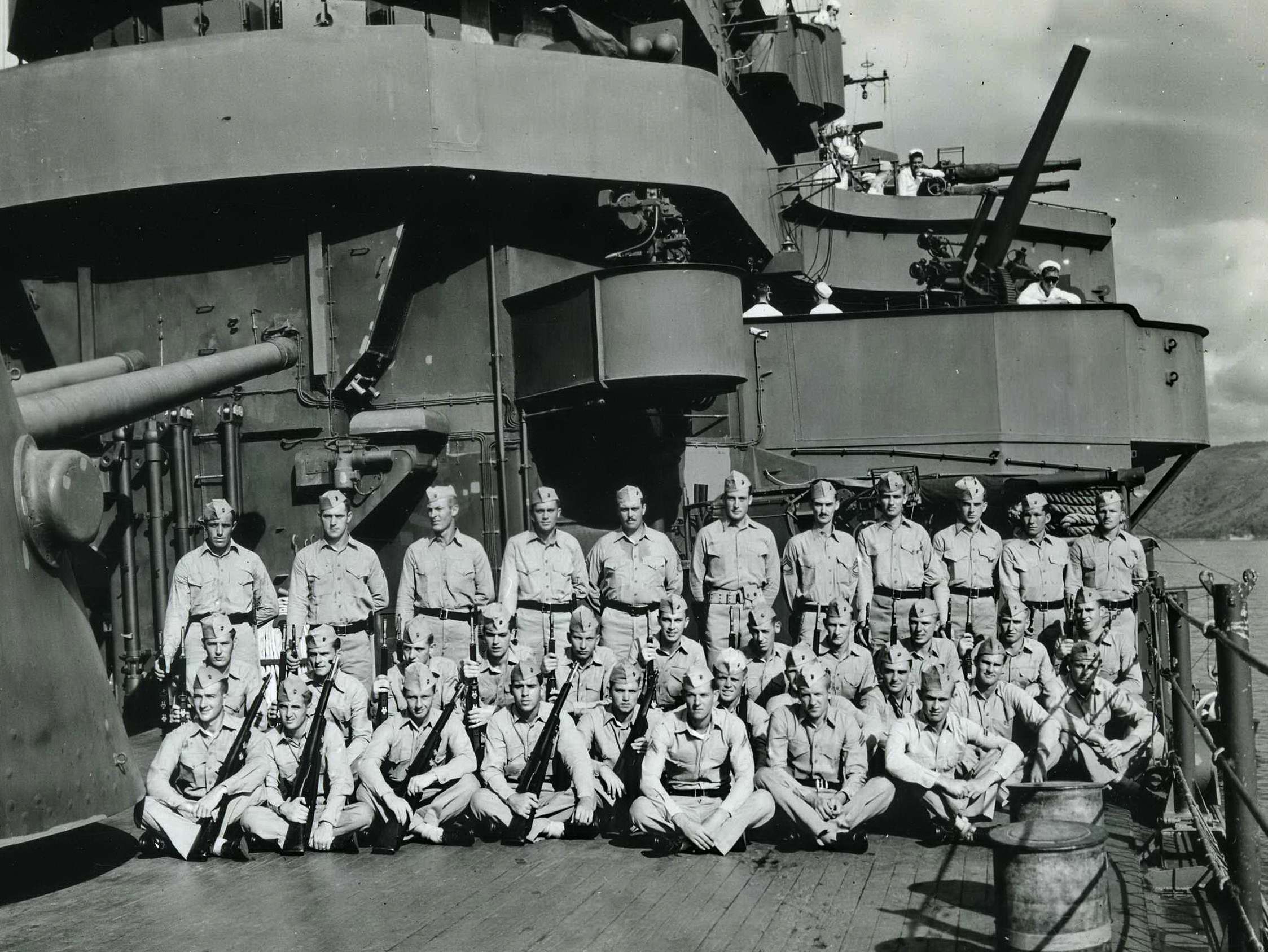 USS Nashville CL-43 - 1945